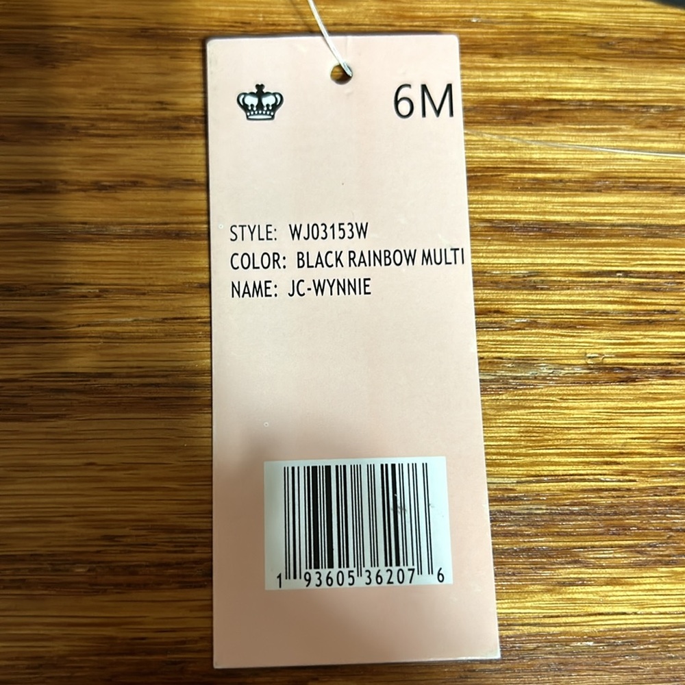 Juicy Couture Black rainbow multi Wynnie  pool shoes   GOING AWAY - Picture 3 of 7